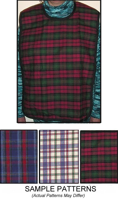 Assorted Flannel Adult Bibs
